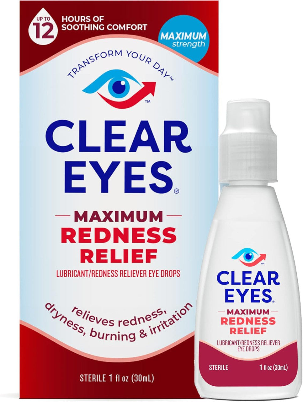 Clear Eyes Maximum Redness Relief Eye Drops, 1 Oz